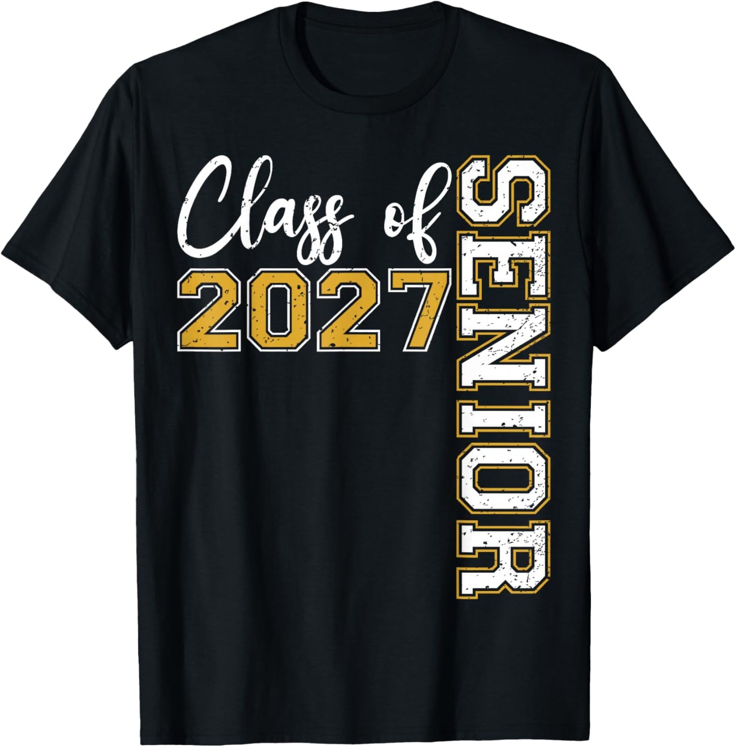 Class of 2027 Senior Graduation Funny Graduate T-Shirt - T-Shirt | Black