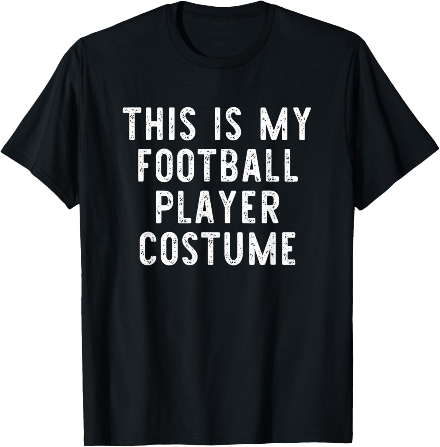 This is My Football Player Costume Halloween Simple Kids T-Shirt - T-Shirt | Black
