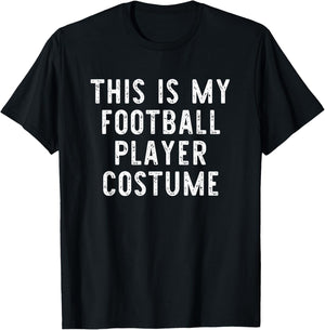 This is My Football Player Costume Halloween Simple Kids T-Shirt - T-Shirt | Black