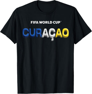 FIFA World CUP26 Curacao Bubble Color T-Shirt - T-Shirt | Black