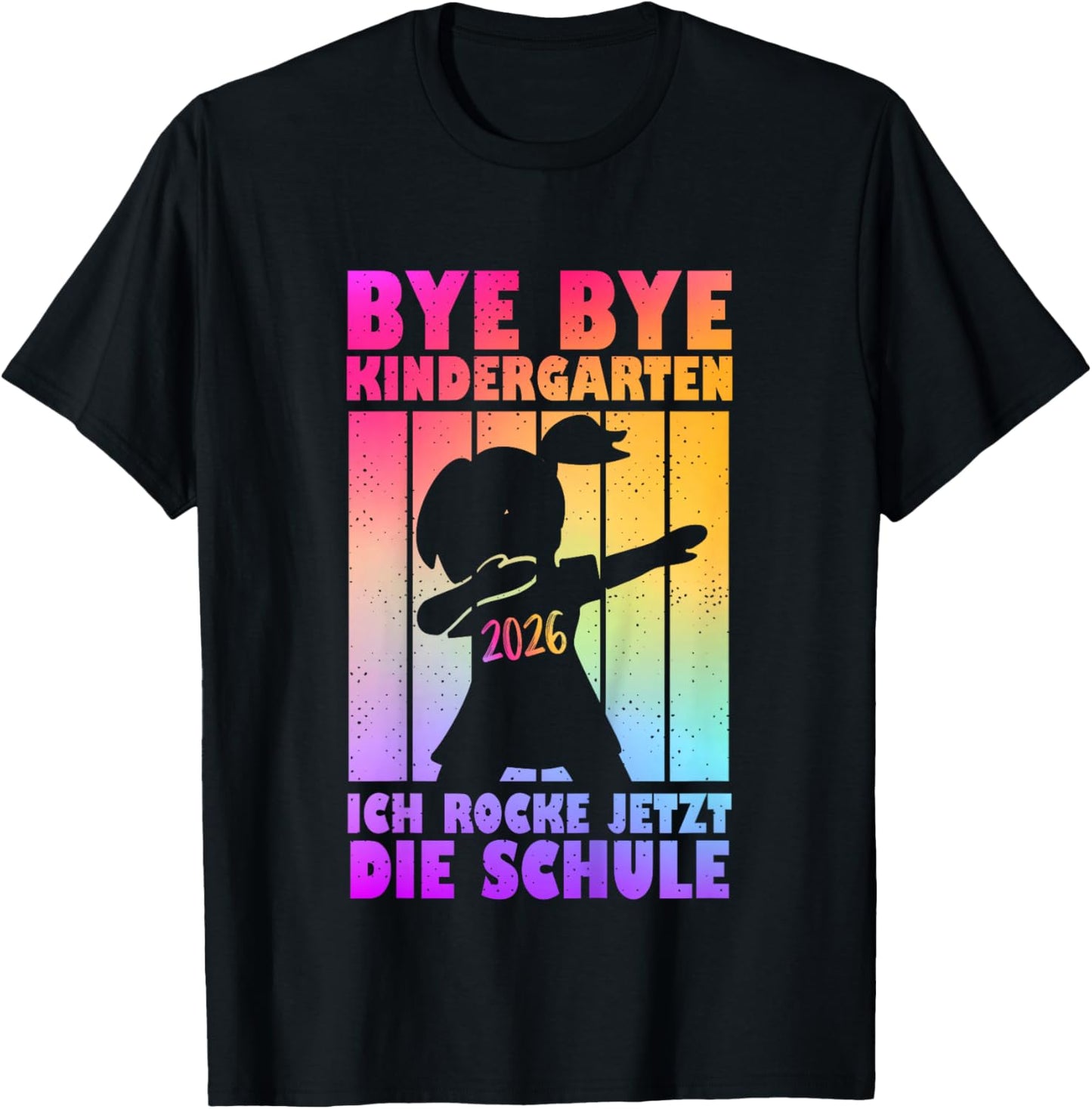 Kinder Kita Abgänger 2026 Kita Geschafft Bye Bye Kindergarten T-Shirt - T-Shirt | Black