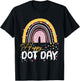 Happy Dot Day Rainbow Colorful Polka Dot Girl Kids T-Shirt - T-Shirt | Black
