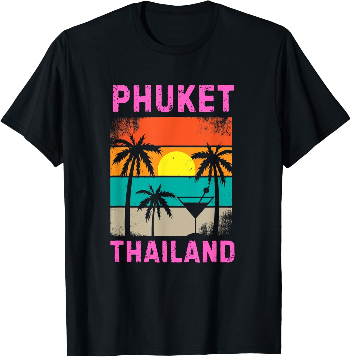 Phuket Thailand Vacaction Thai Holiday Men Women T-Shirt - T-Shirt | Black