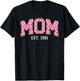 Mom Est 1981 Custom Mom Personalized Mother’s Day Customized T-Shirt - T-Shirt | Black