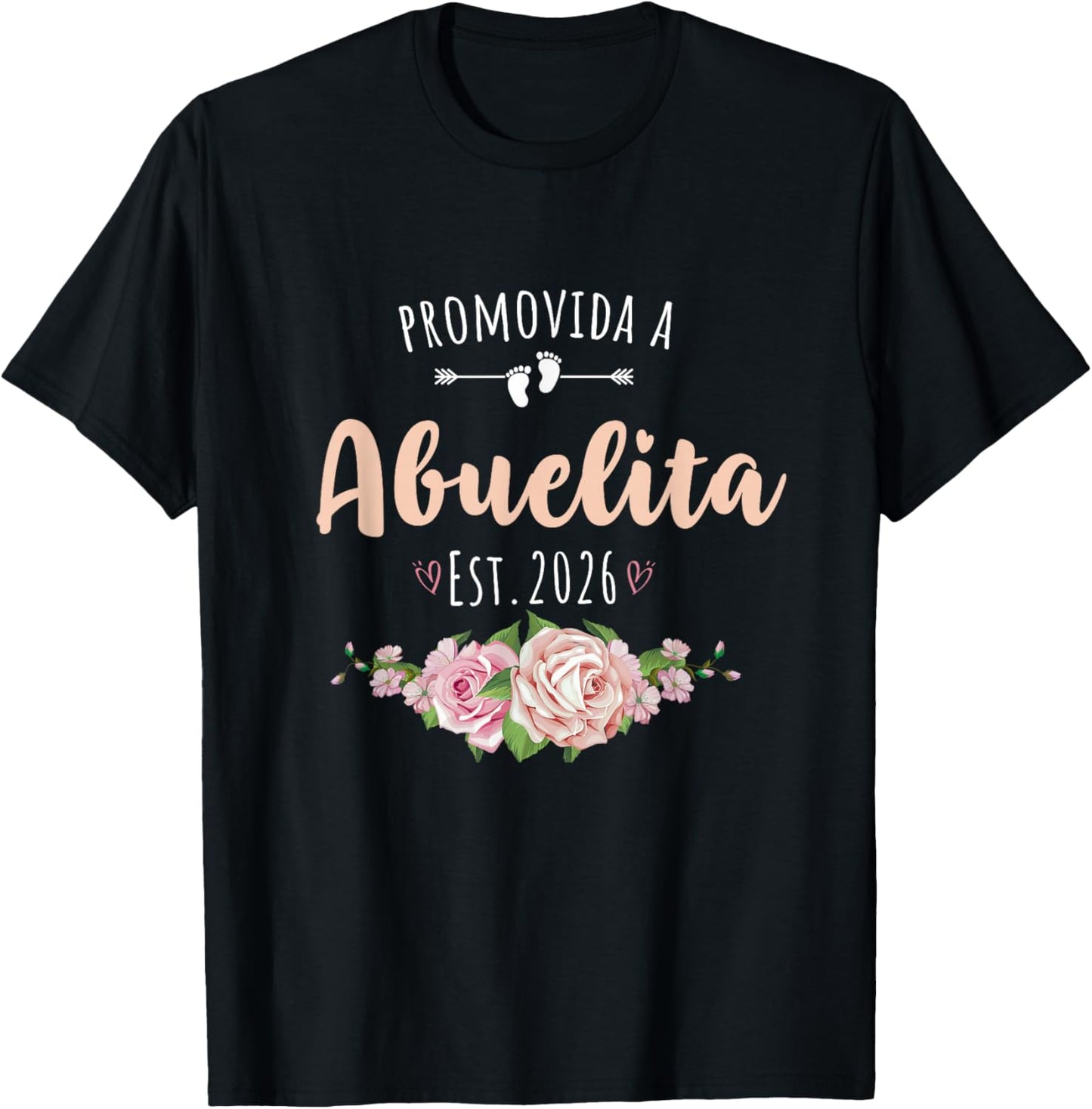 Promovida A Abuelita 2026 Spanish Pregnancy announcement T-Shirt - T-Shirt | Black