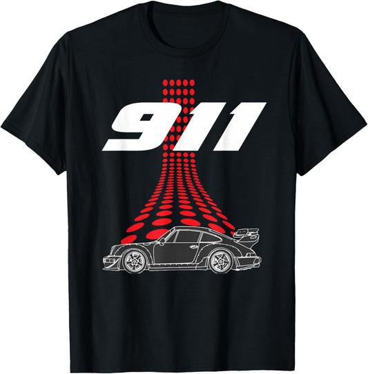 Vintage 911 Rennwagen Turbo SE T-Shirt - T-Shirt | Black