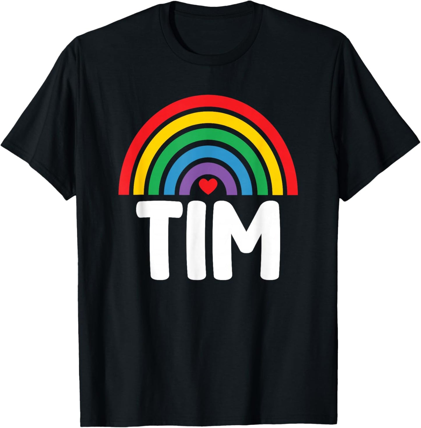 I Love Tim Cute Tim Lover T-Shirt - T-Shirt | Black