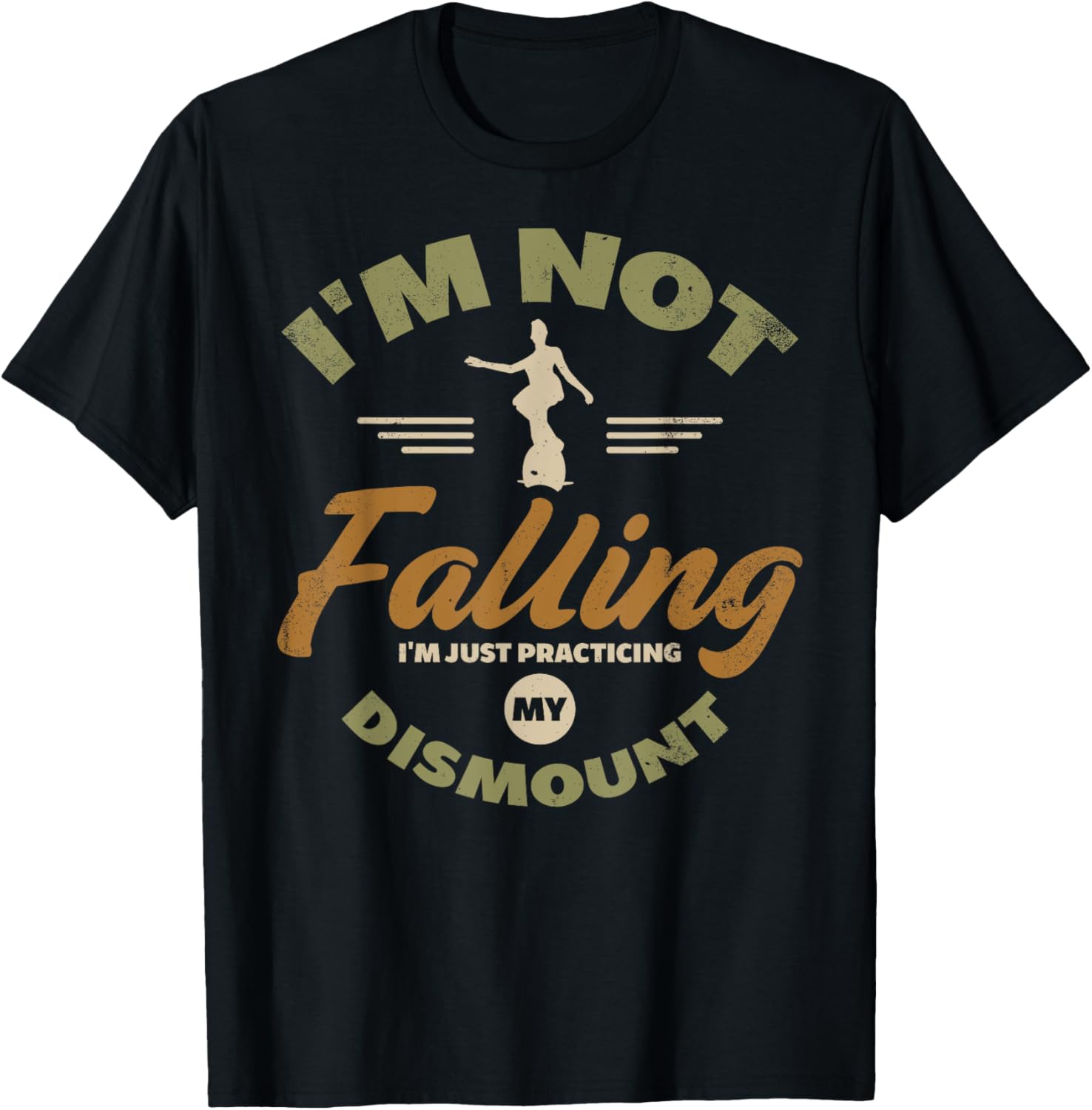 Monowheel Monocycle Solowheel Electric Unicycle T-Shirt - T-Shirt | Black
