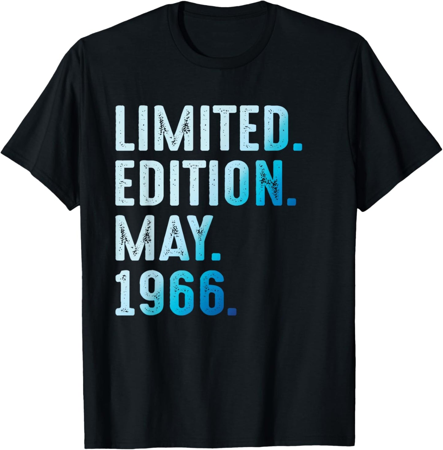 Mai 1966 Année 1966 Rétro 1966 Vintage Édition Limitée T-Shirt - T-Shirt | Black
