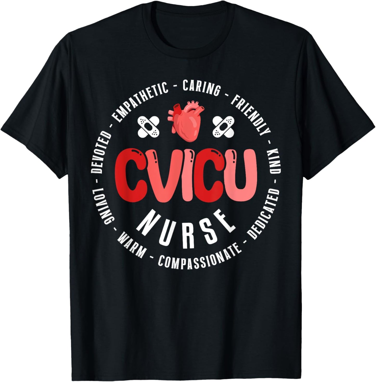 CVICU Nurse Appreciation Cardiovascular Intensive Care Unit T-Shirt - T-Shirt | Black