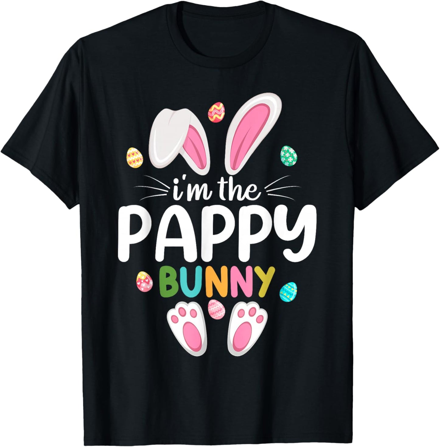 I'm The Pappy Bunny Matching Family Easter T-Shirt - T-Shirt | Black