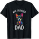 Rat Terrier Dad Pop Art Design Rat Terrier Lovers T-Shirt - T-Shirt | Black