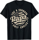 PAPA Like A Grandpa Only Cooler Funny Dad Papa Grandfather T-Shirt - T-Shirt | Black