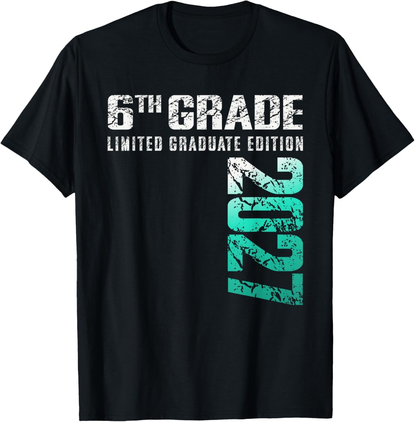 6th Grade Graduation Class of 2027 T-Shirt - T-Shirt | Black
