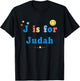 Kids Judah Name Shirt Alphabet J is for Judah T-Shirt - T-Shirt | Black