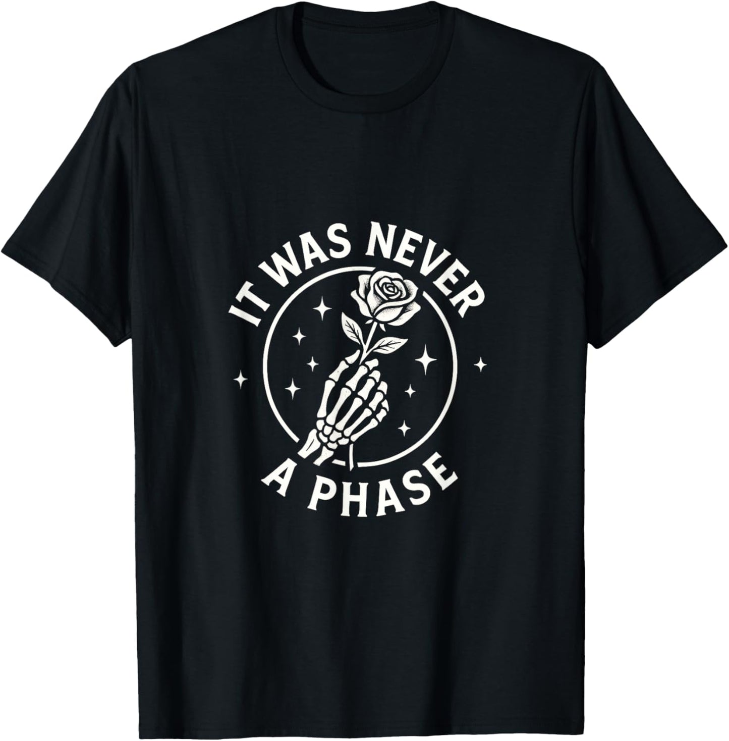 It was Never A Phase - Emo Scene Music Core T-Shirt - T-Shirt | Black