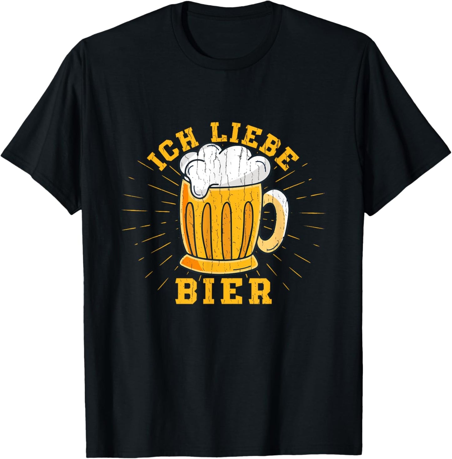 Oktoberfest Ich Liebe Bier Funny German Costume Men Women T-Shirt - T-Shirt | Black
