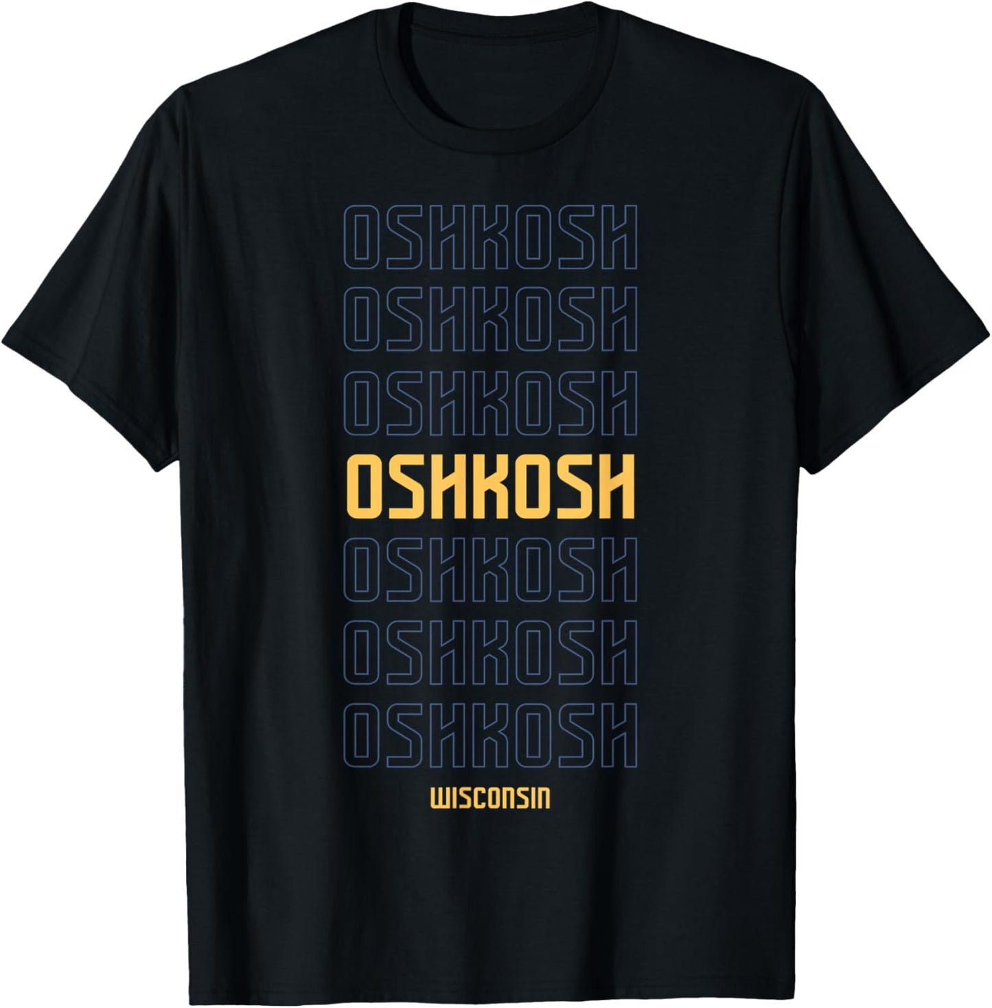 Oshkosh Wisconsin T-Shirt - T-Shirt | Black