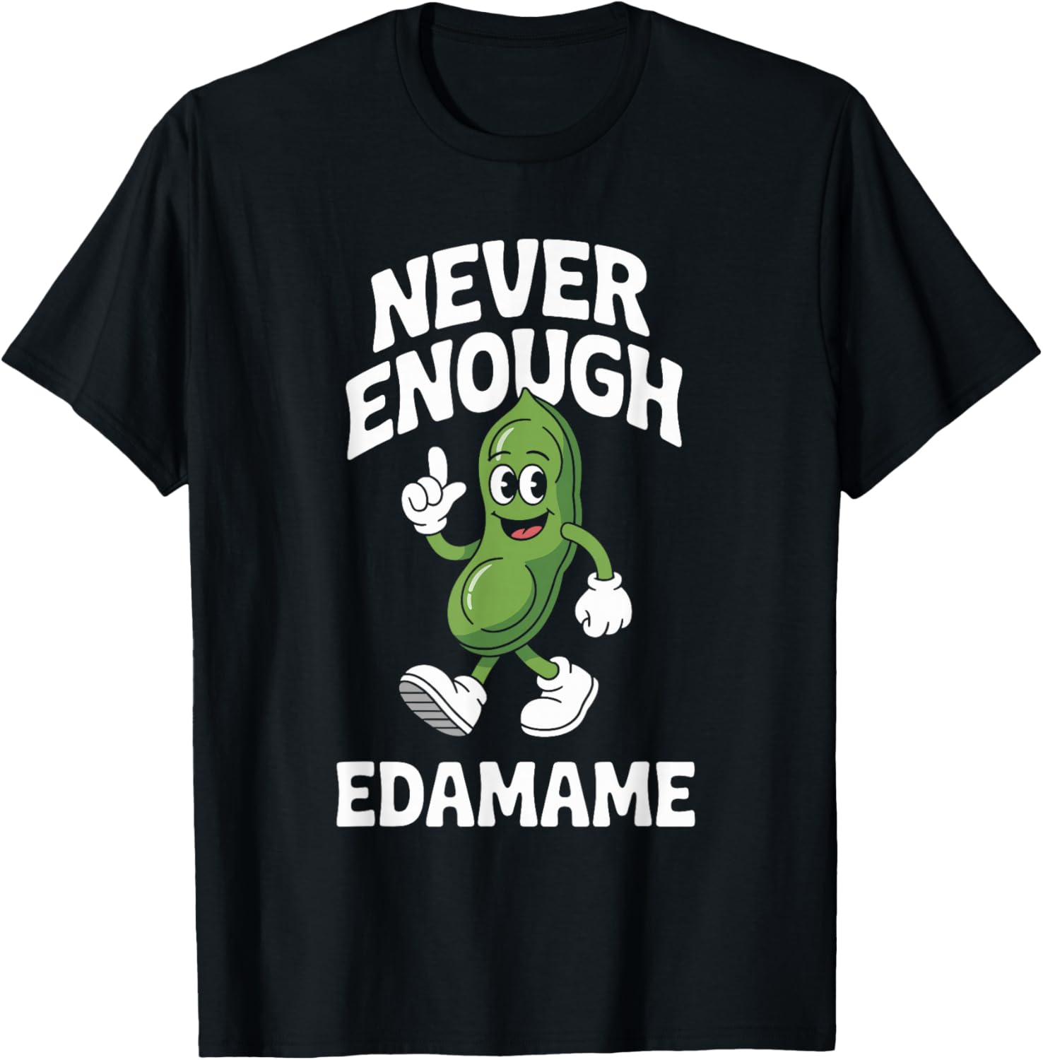 Funny Edamame Retro T-Shirt - T-Shirt | Black