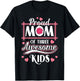 Mama Mother Proud Mom Of three Awesome Kids Mother's Day T-Shirt - T-Shirt | Black