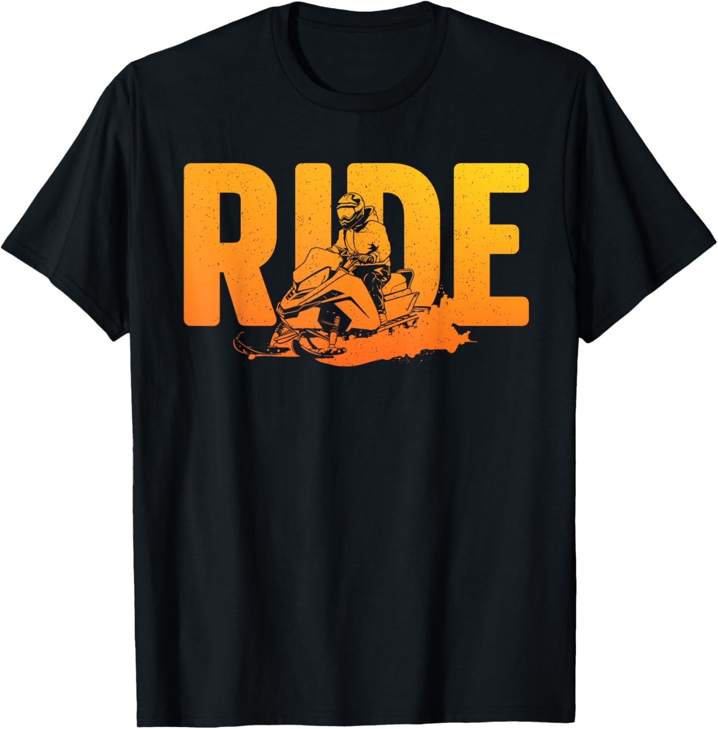 Funny Snowmobile Design Women Snowmobile Lovers T-Shirt - T-Shirt | Black