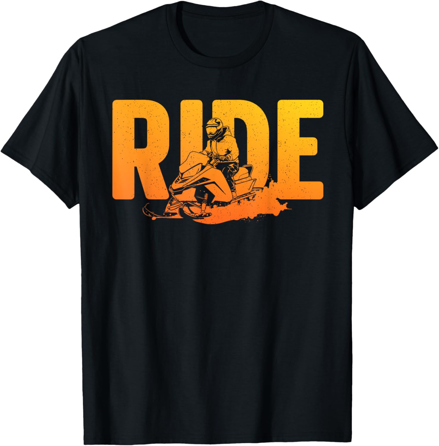 Funny Snowmobile Design Women Snowmobile Lovers T-Shirt - T-Shirt | Black