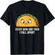 Every Now and Then I Fall Apart Taco Funny Food Kids Humor T-Shirt - T-Shirt | Black