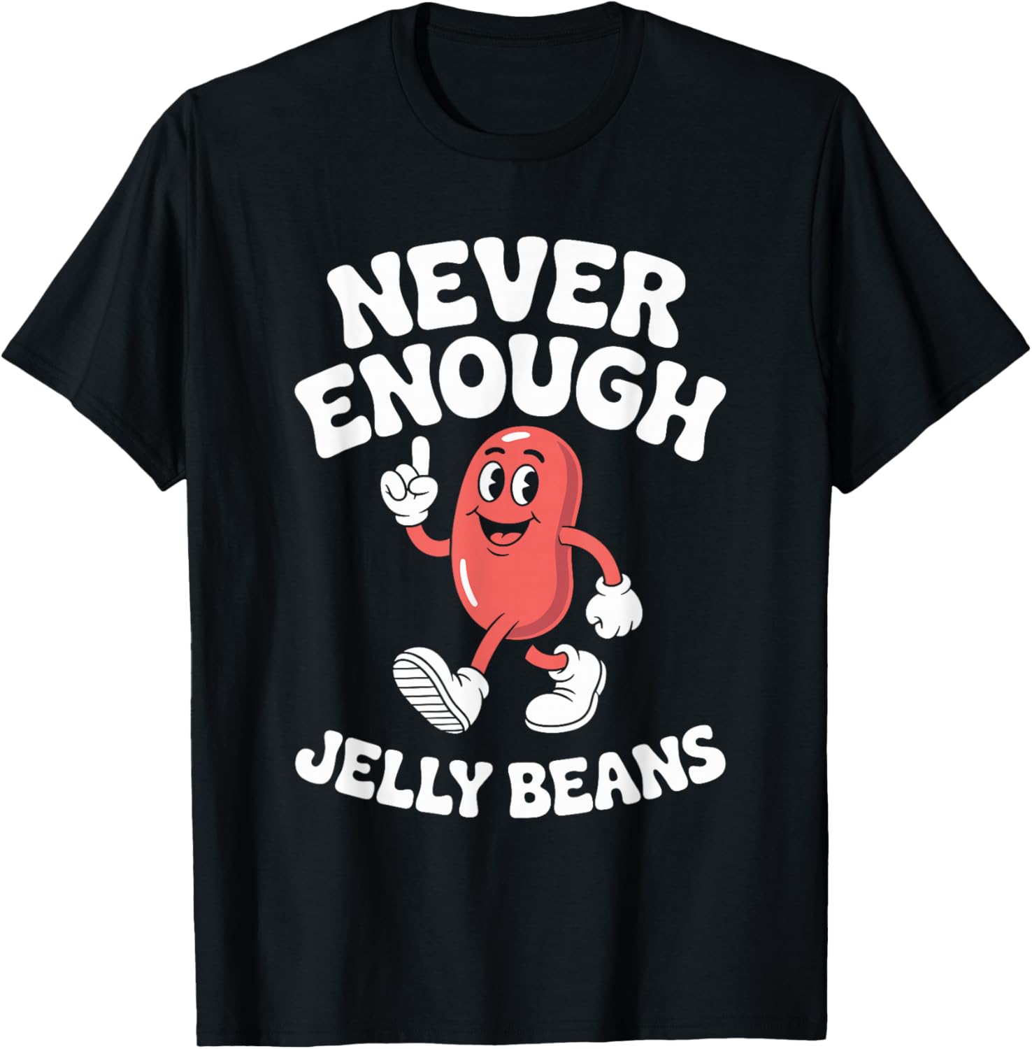 Funny Jelly Bean or Jelly Beans Retro T-Shirt - T-Shirt | Black