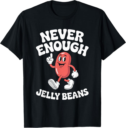 Funny Jelly Bean or Jelly Beans Retro T-Shirt - T-Shirt | Black