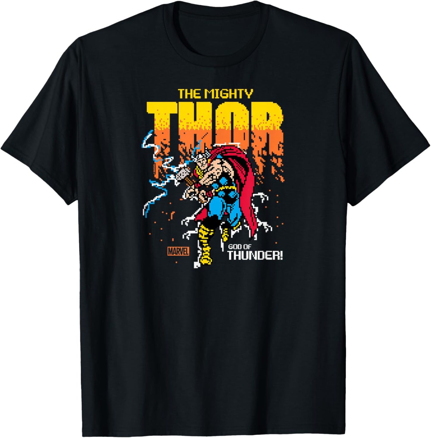 Thor - 8-Bit T-Shirt - T-Shirt | Black