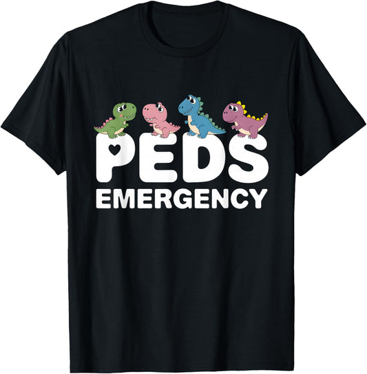 Peds Emergency Pediatric ER Nurse Appreciation Week T-Shirt - T-Shirt | Black