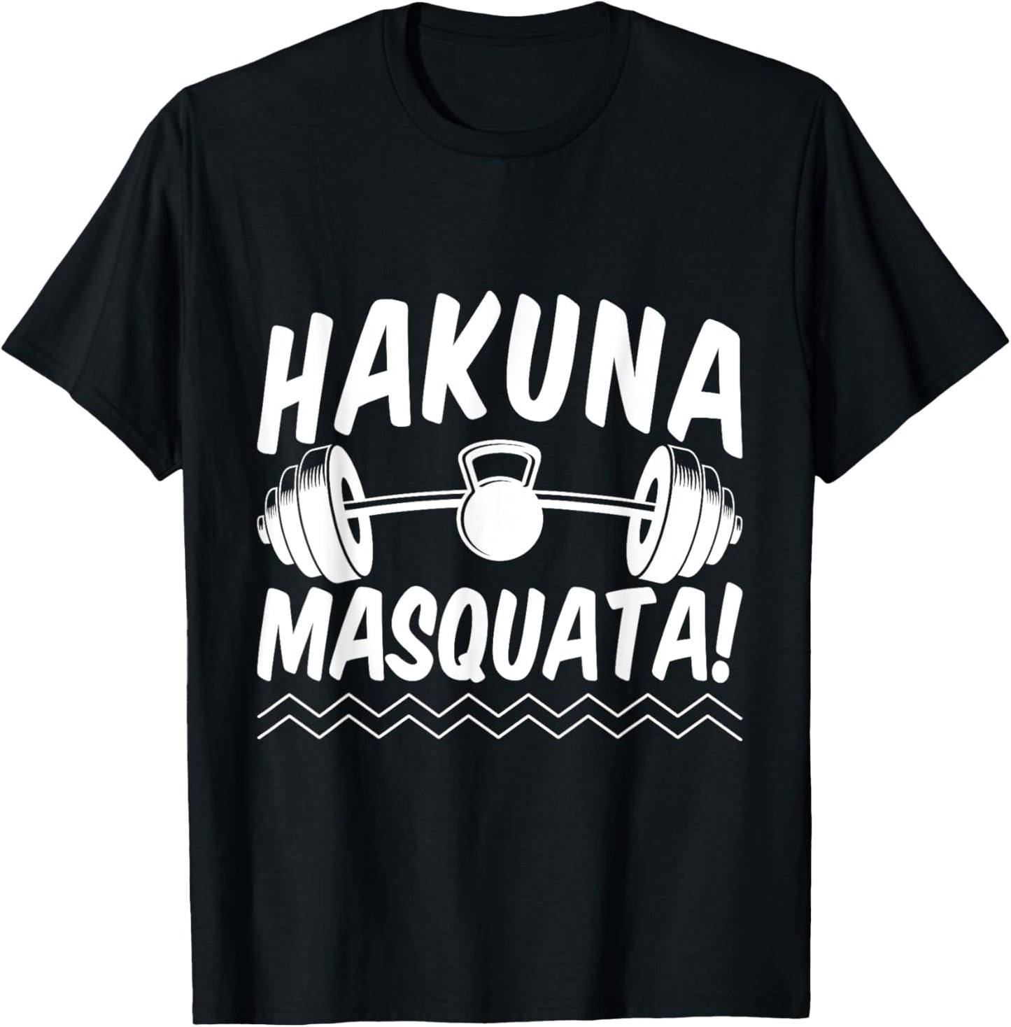 Gym Junkies Hakuna Masquata Calisthenics Fitness T-Shirt - T-Shirt | Black
