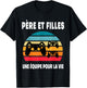 père et Filles Papa Gamer fête des pères Gaming Jeux vidéo T-Shirt - T-Shirt | Black