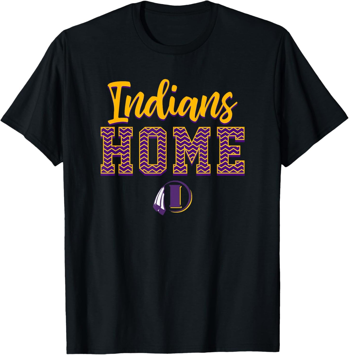 Indianola Indians Logo Home HS T-Shirt - T-Shirt | Black