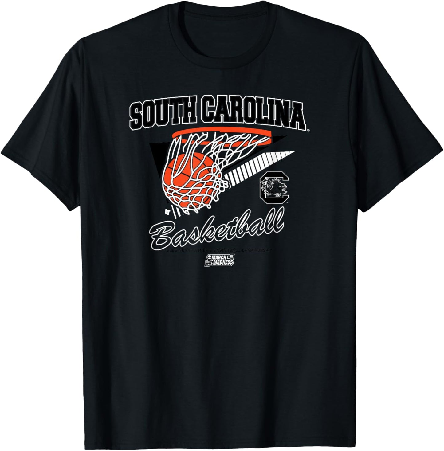 South Carolina Gamecocks Basketball: 2025 March Madness NCAA T-Shirt - T-Shirt | Black