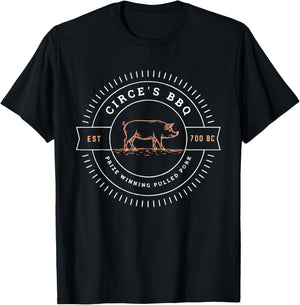 Circe's BBQ Funny Greek Mythology T-Shirt - T-Shirt | Black