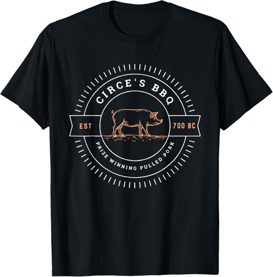 Circe's BBQ Funny Greek Mythology T-Shirt - T-Shirt | Black