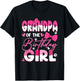 Grandpa Of The Birthday Girl Cat Kitty Family Matching T-Shirt - T-Shirt | Black