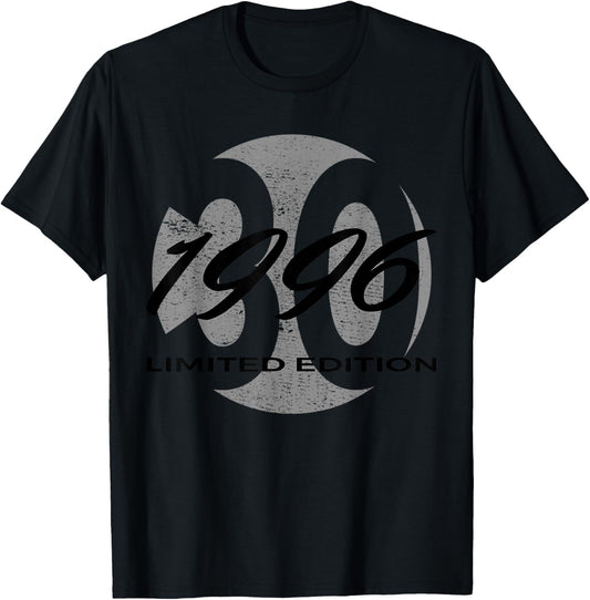 30th Birthday Man Woman 30 Years 1996 Funny Gift T-Shirt - T-Shirt | Black