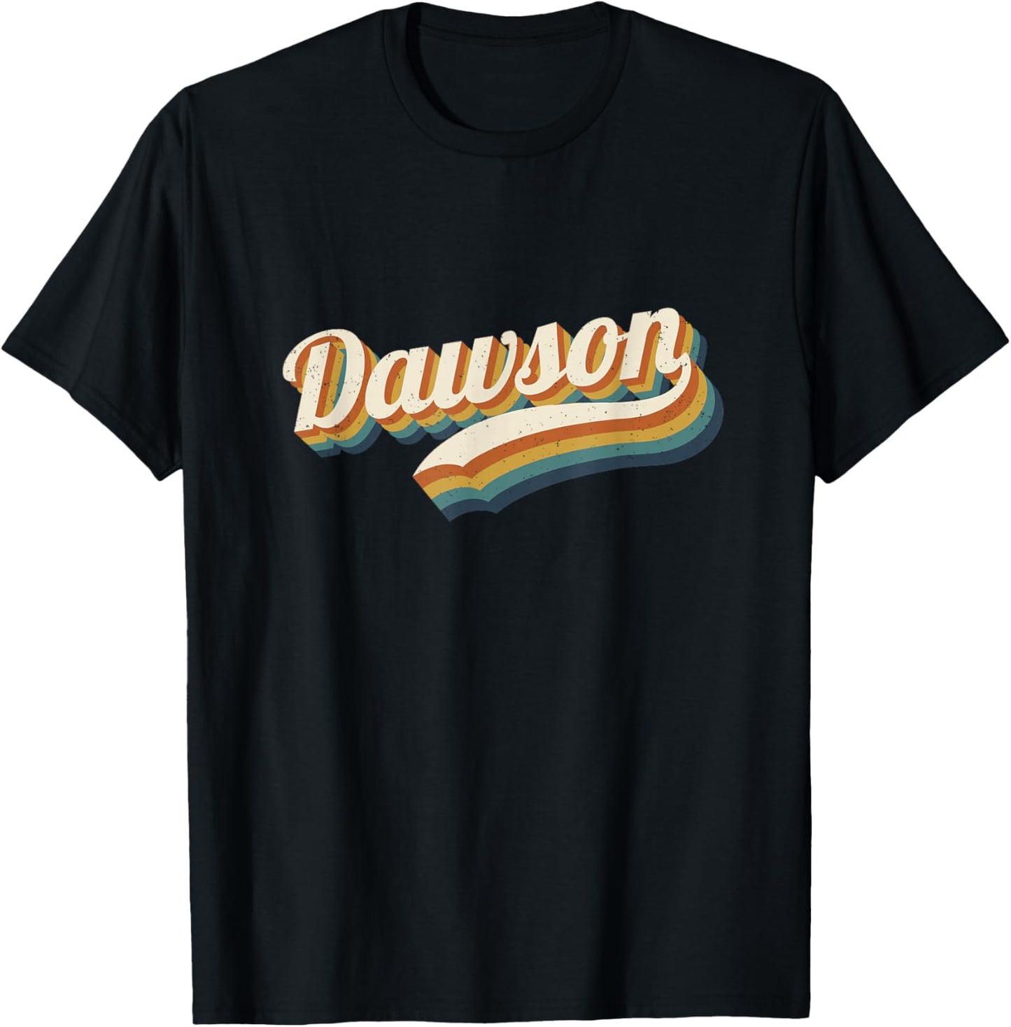 Vintage Dawson Custom Name Dawson T-Shirt - T-Shirt | Black