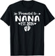 Promoted to Nana Est 2026 Baby Announcement T-Shirt - T-Shirt | Black