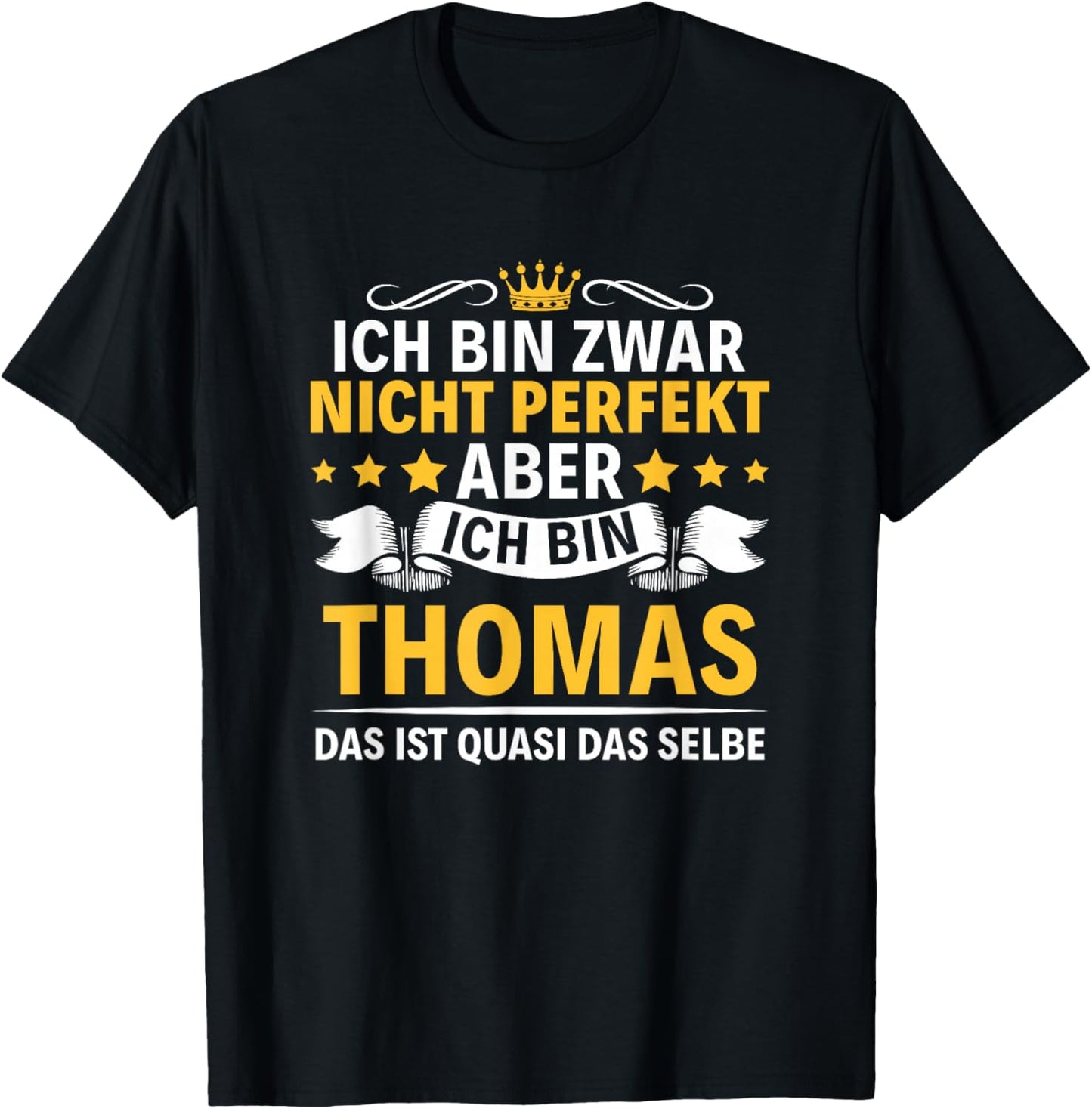 Name Ich Bin Thomas T-Shirt - T-Shirt | Black
