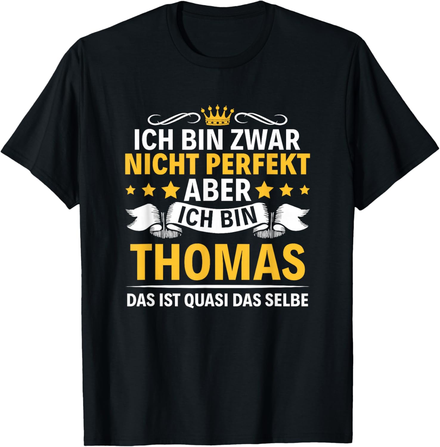 Name Ich Bin Thomas T-Shirt - T-Shirt | Black