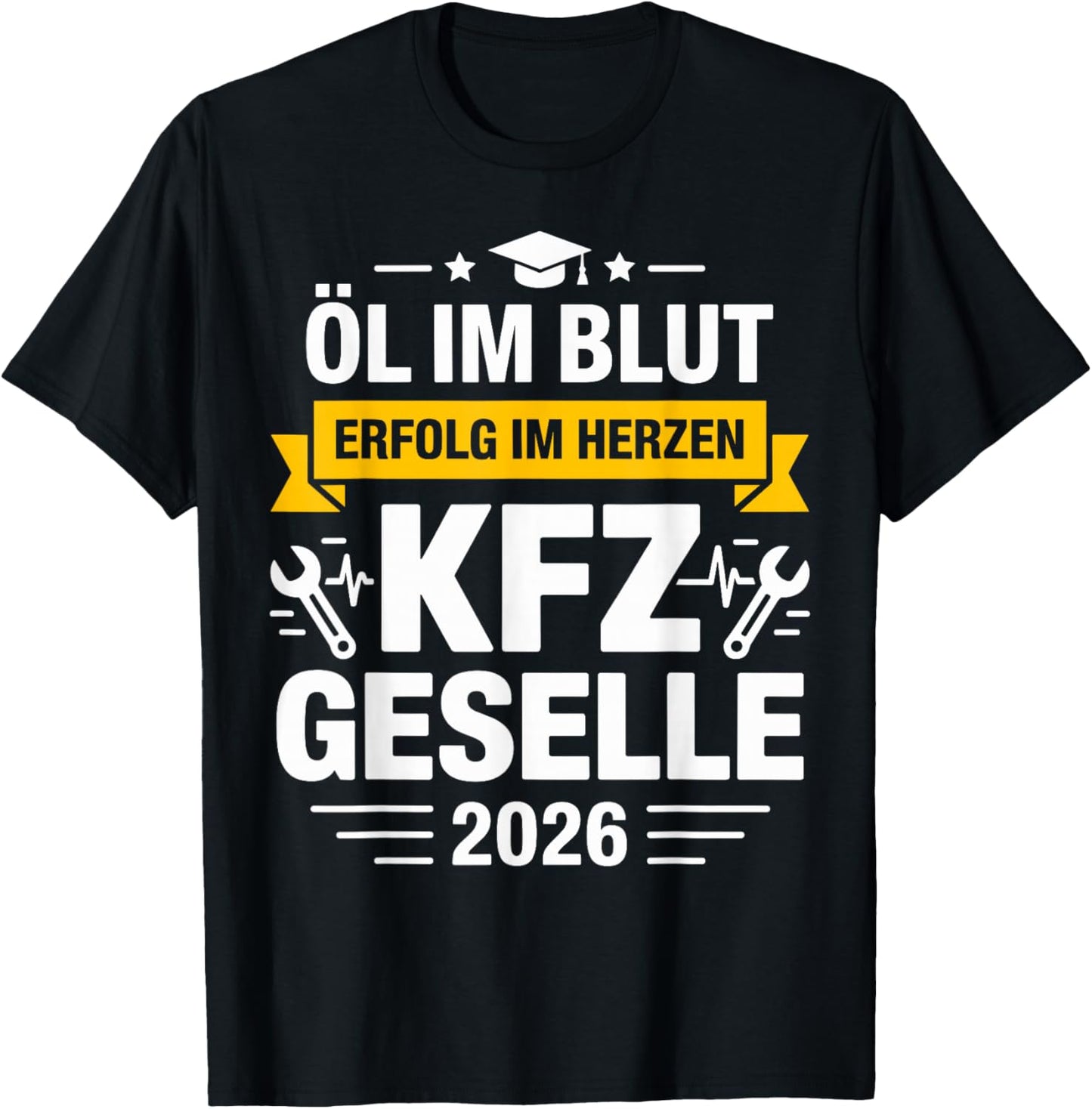 Geselle 2026 with German Text [German Language] T-Shirt - T-Shirt | Black