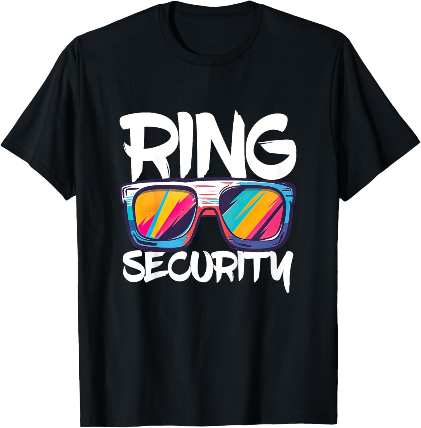 Kids Ring Security Shirt Kids Little Boys Ring Bearer T-Shirt - T-Shirt | Black
