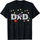 Father's Day Dad Astronaut Space Birthday Planets Daddy T-Shirt - T-Shirt | Black
