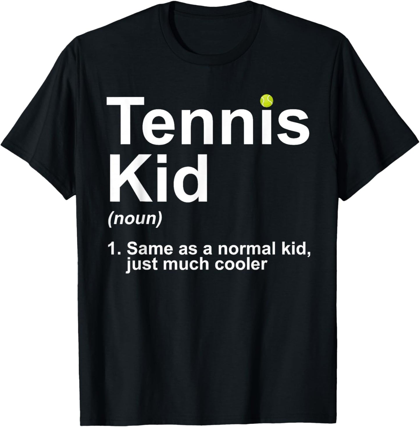Tennis Kid Art For Boys Kids Girl Tennis Lover Tennis Player T-Shirt - T-Shirt | Black