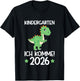 Kindergarten Ich Komme 2026 Dino Jungen Kindergartenkind T-Shirt - T-Shirt | Black