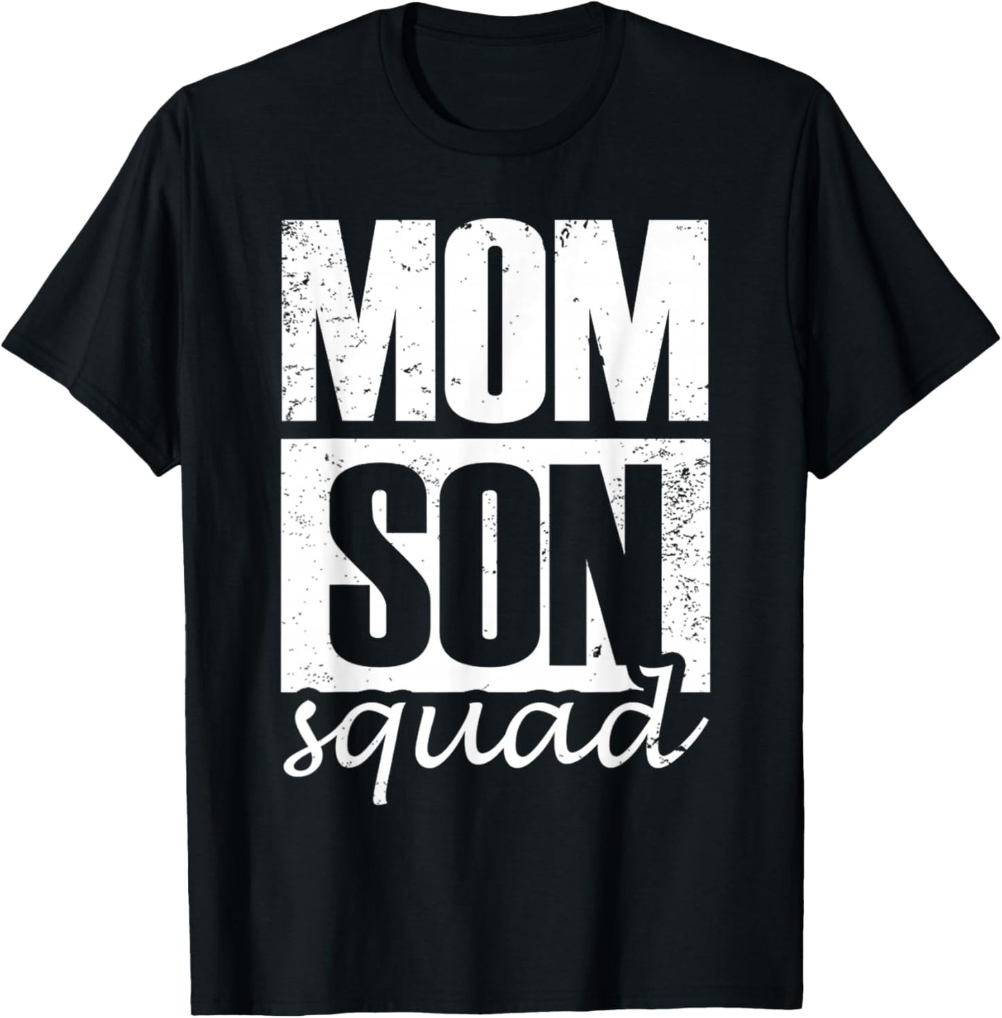 Mommy Son Squad Mom Sons Matching Mother's Day Mother Son T-Shirt - T-Shirt | Black