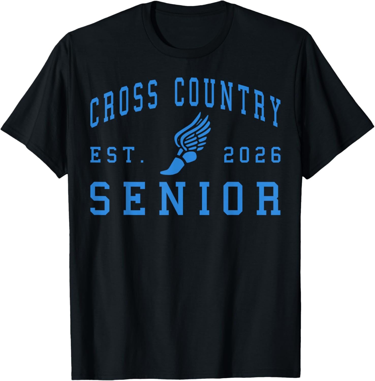 Cross Country Senior Night XC Senior 2026 Graduation 60 T-Shirt - T-Shirt | Black